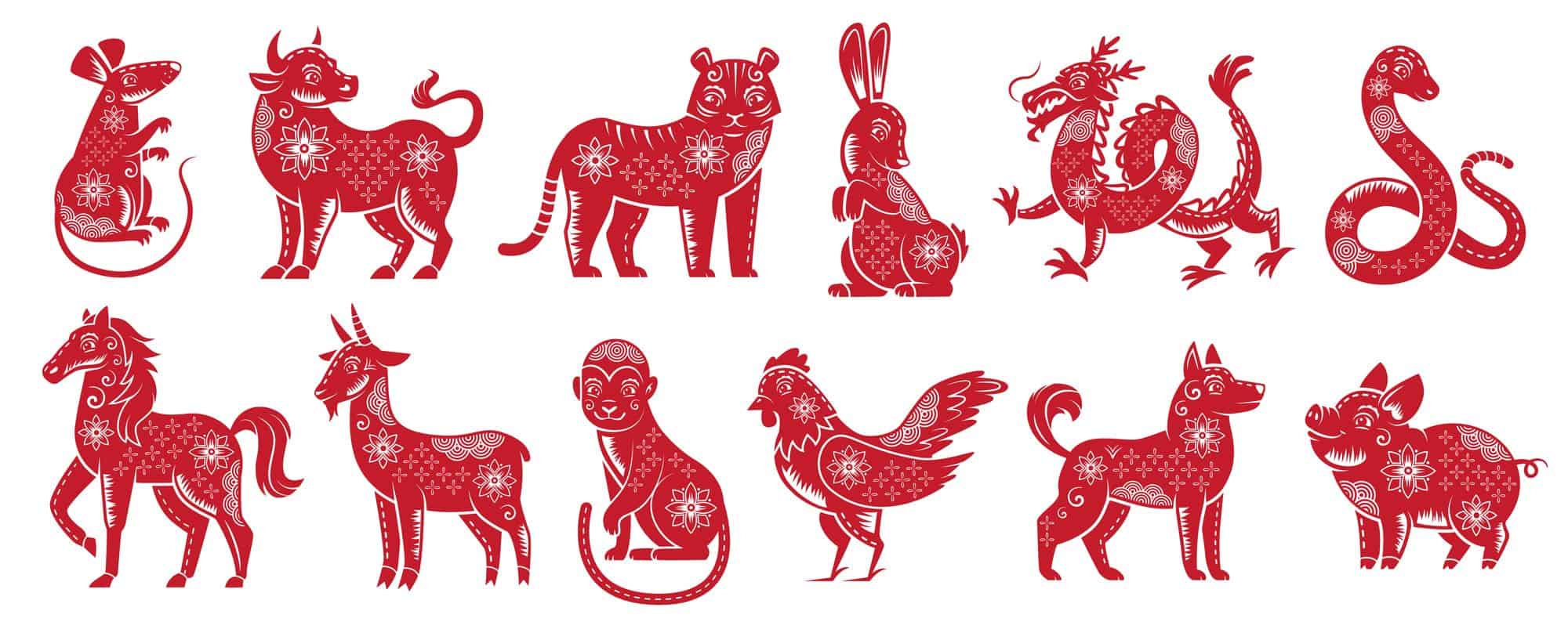 Les animaux du zodiaque chinois