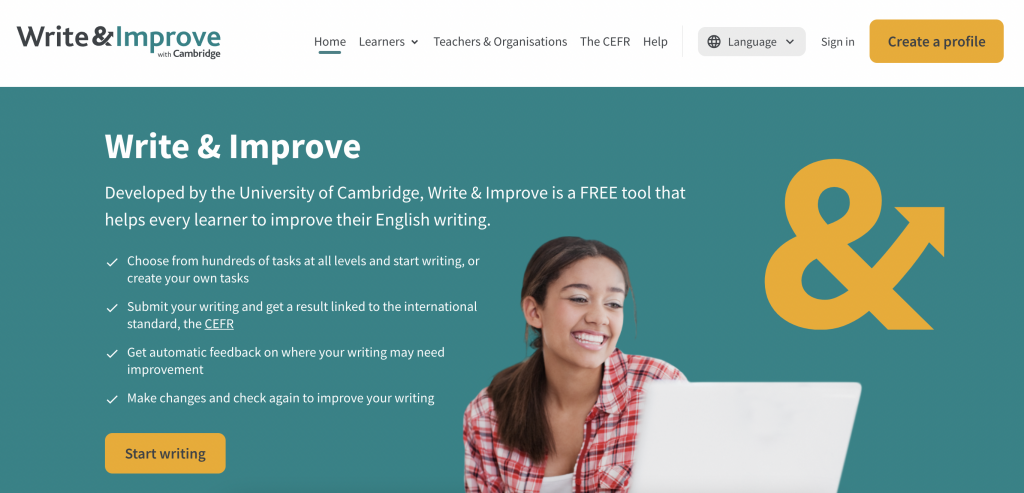 영어 쓰기 공부 사이트, 영어 쓰기, write&improve