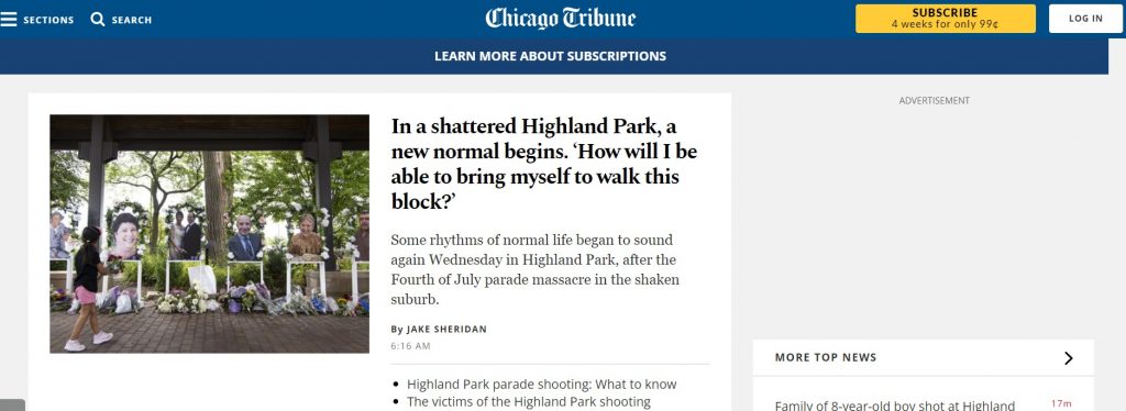 영자 신문 사이트, 영어신문, Chicago Tribune