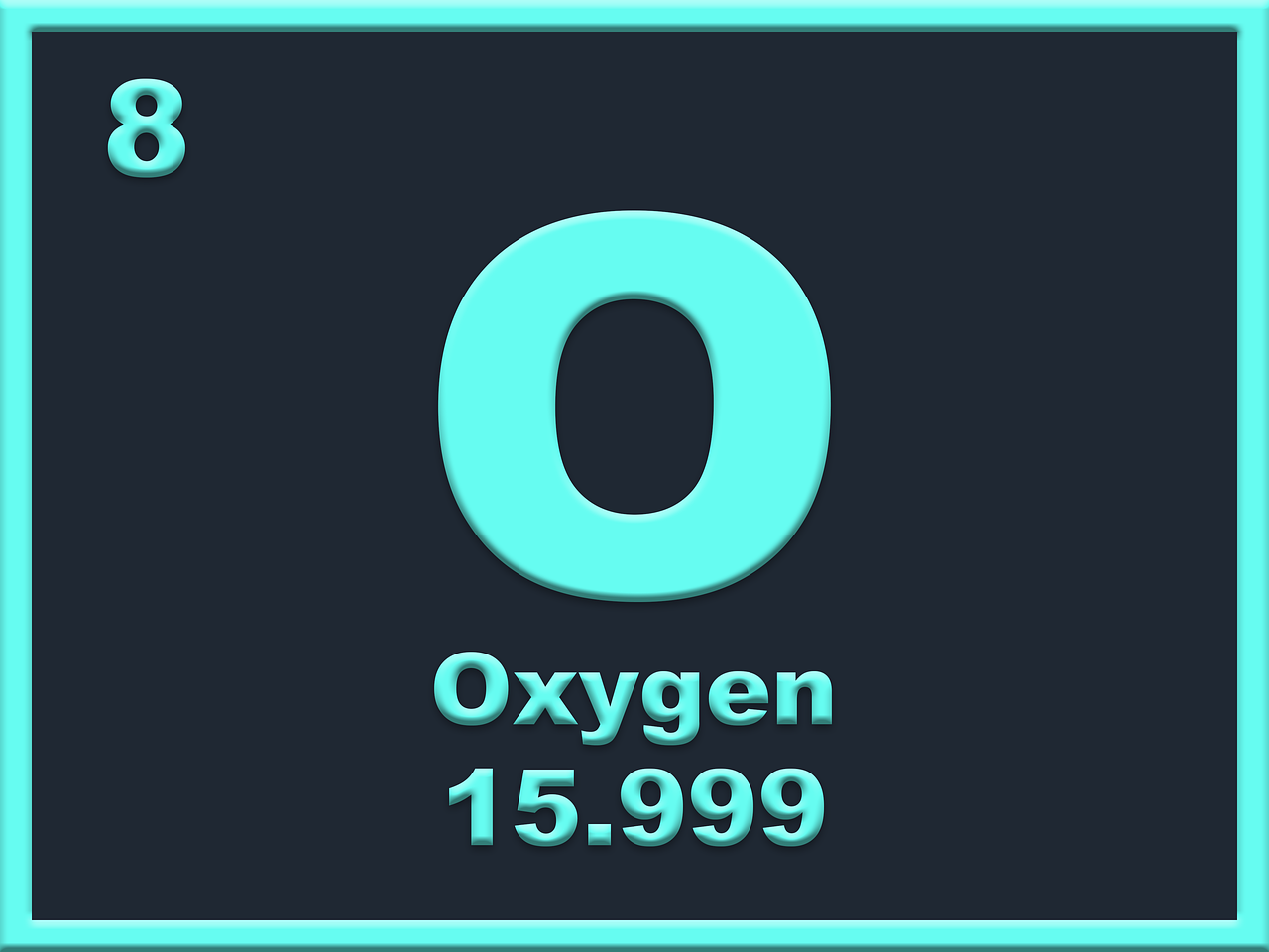 元素週期表上的 Oxygen