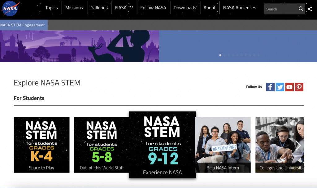 STEM教育資源：NASA