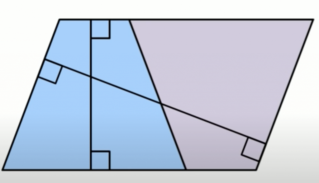 梯形面積公式證明：從平行四邊形面積公式推導