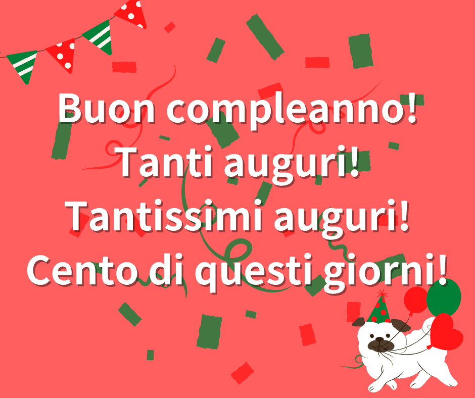 happy birthday in italian